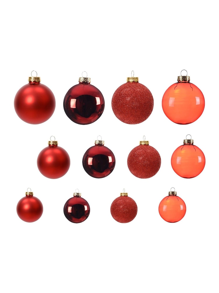 Decoris Gold Tone Pack of 21 Glass Christmas Baubles - Image 3 of 3