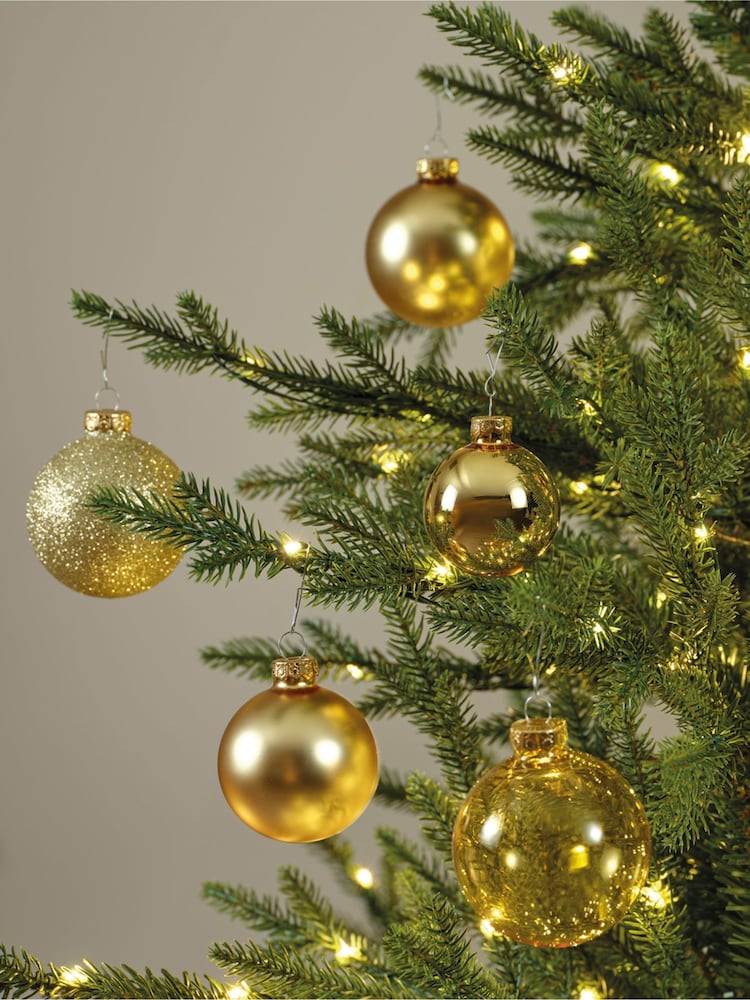 Decoris Red Pack of 21 Glass Christmas Baubles - Image 1 of 3 Decoris Red Pack of 21 Glass Christmas Baubles - Image 1 of 3