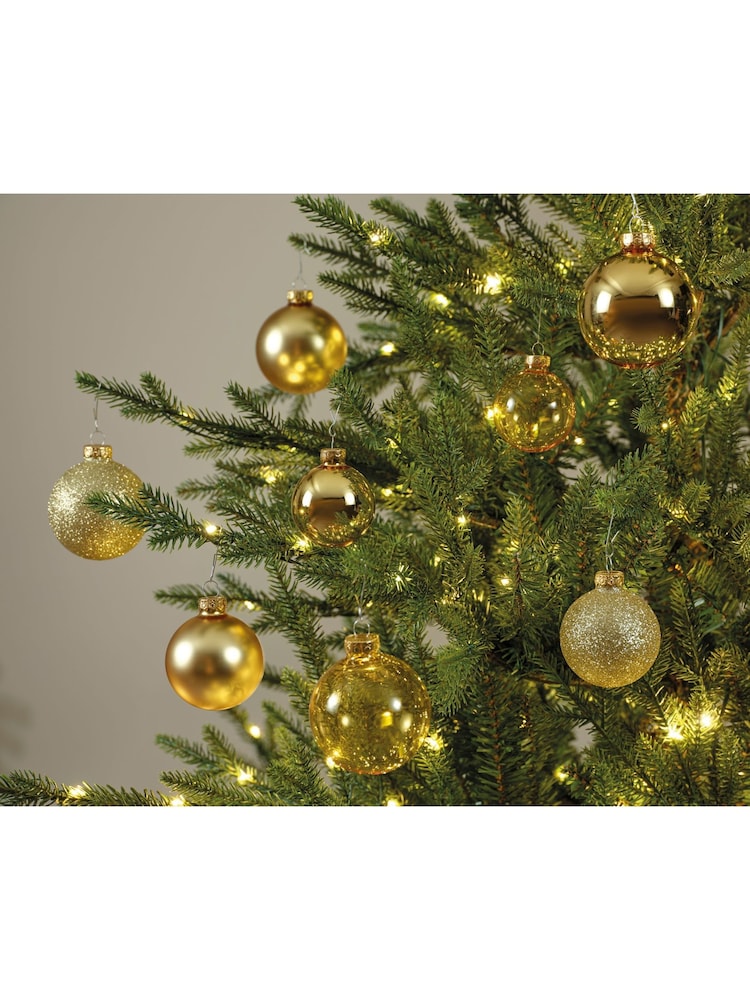 Decoris Red Pack of 21 Glass Christmas Baubles - Image 2 of 3 Decoris Red Pack of 21 Glass Christmas Baubles - Image 2 of 3
