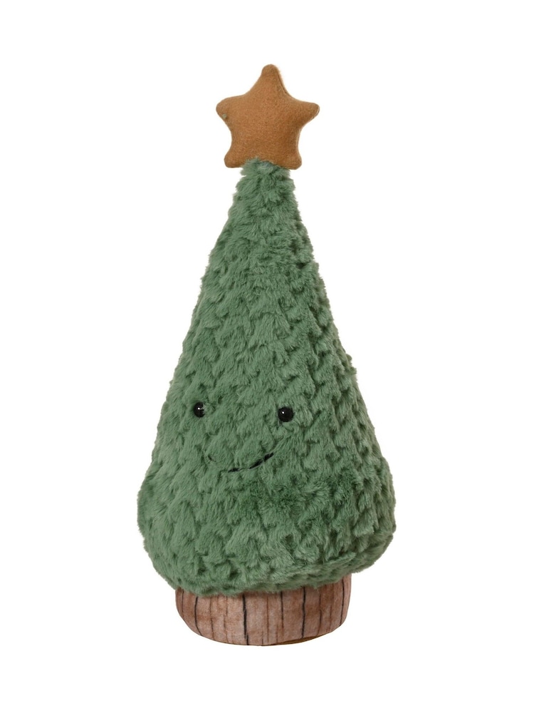 Decoris Green Plush Christmas Tree Character Doorstop - Image 2 of 2 Decoris Green Plush Christmas Tree Character Doorstop - Image 2 of 2