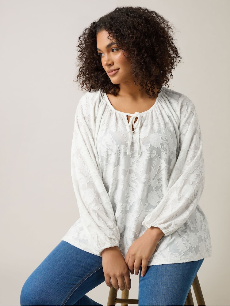 Evans Blue Burnout Jersey Top - Image 1 of 5