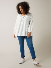 Evans Blue Burnout Jersey Top - Image 2 of 5