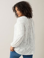 Evans Blue Burnout Jersey Top - Image 3 of 5