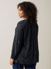 Evans Blue Burnout Jersey Top - Image 2 of 5