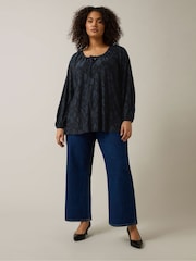 Evans Blue Burnout Jersey Top - Image 3 of 5