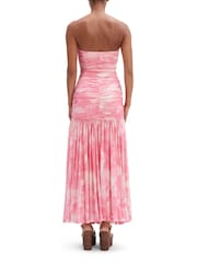 Bardot Pink Solana Printed Mesh Maxi Dress - Image 4 of 4