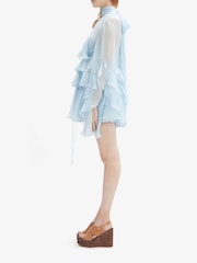Bardot Blue Anyssa Ruffle Mini Dress - Image 4 of 4