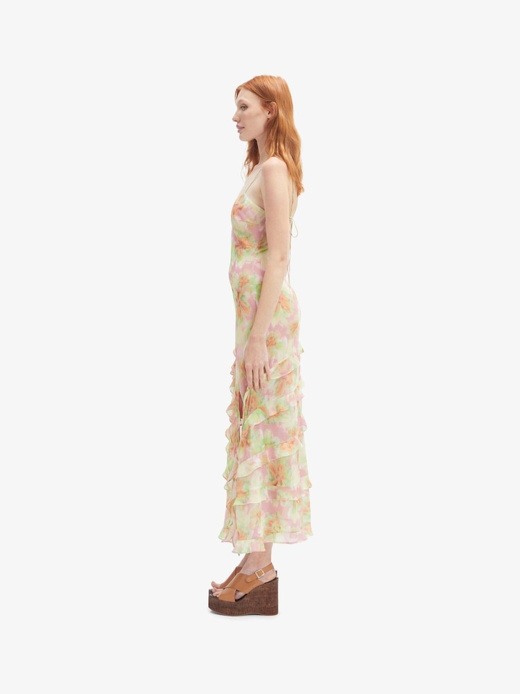 bardot cantara maxi dress Bardot Cantara Printed Maxi Dress Pink Flora