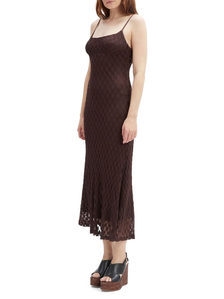 adoni lace midi dress Bardot Adoni Lace Midi Dress White