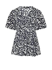 Yours Curve Abstract Wrap Textured Top - Imagen 5 de 5