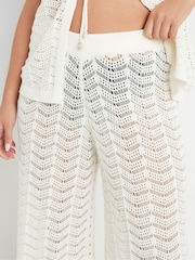 Yours Curve Natural Beachwear Co-ord Trousers - Image 4 of 4
