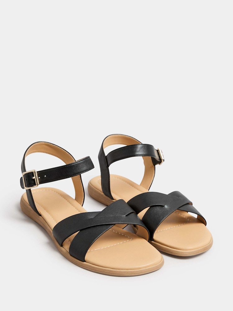 Yours Curve Extra-Wide Fit Cross-Over Sandals - Imagen 2 de 5 Yours Curve Extra-Wide Fit Cross-Over Sandals - Imagen 2 de 5