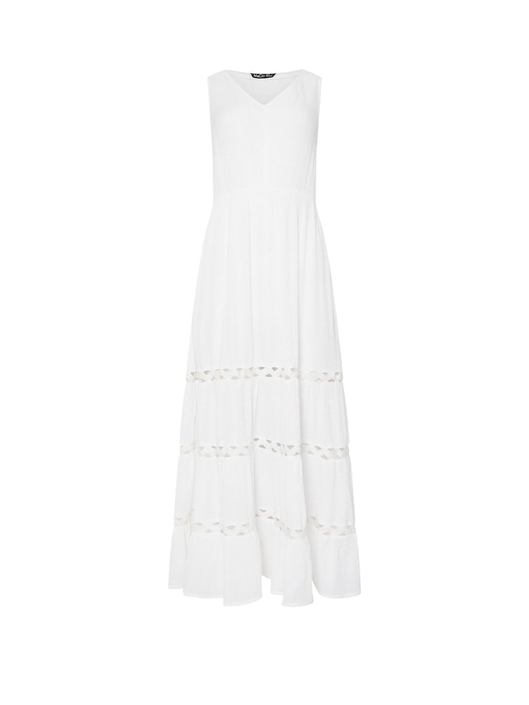 M&Co White Beach Midi Dress - Image 2 of 2 M&Co White Beach Midi Dress - Image 2 of 2