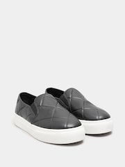 Yours Curve Extra-Wide Fit Quilted Slip on Trainers - Image 4 of 5