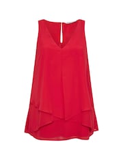 Красный - Ярусный топ Yours Curve London - Изображение 6 из 6