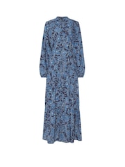 Long Tall Sally Blue Floral Long Sleeve Belted Dress - Image 5 of 5