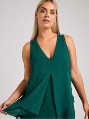 Зеленый - Ярусный топ Yours Curve London - Изображение 4 из 6