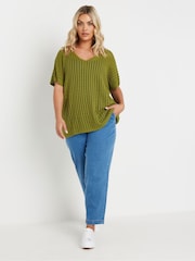 Yours Curve Green Boxy Cover-Up - Image 2 of 4