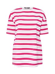 Yours Curve Pink Striped Slit Hem Top - Image 5 of 5