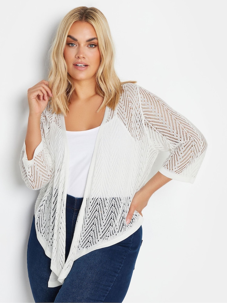 Yours Curve Chevron Pointelle Waterfall pletena jopa - Slika 1 iz 5