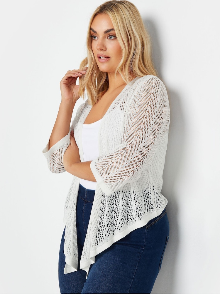 Yours Curve Chevron Pointelle Waterfall pletena jopa - Slika 5 iz 5