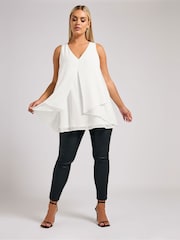 Белый - Ярусный топ Yours Curve London - Изображение 1 из 6