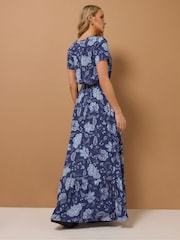 Синий - Платье макси с пуговицами Long Tall Sally - Image 3 of 6