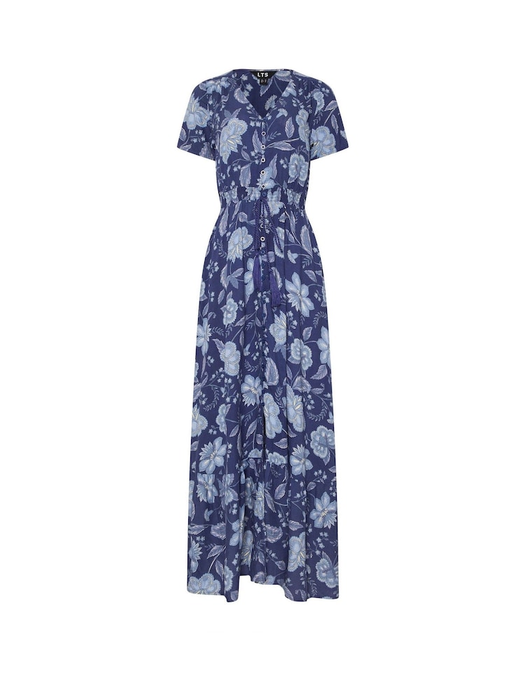 Синий - Платье макси с пуговицами Long Tall Sally - Image 6 of 6