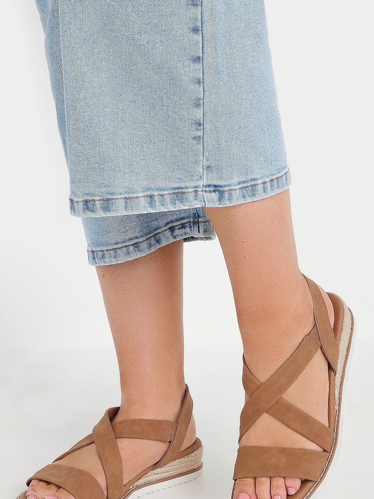 Yours Curve Nude Extra Wide Fit Wide Fit Flexi Comfort Sandals - Image 5 of 5