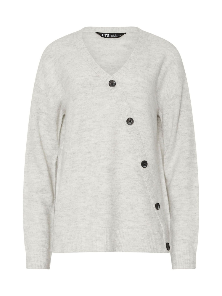 Long Tall Sally Grey Marl Button Wrap Jumper - Image 10 of 10 Long Tall Sally Grey Marl Button Wrap Jumper - Image 10 of 10