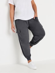 Gris - Yours Curve Cargo Harem Trousers - Imagen 1 de 5