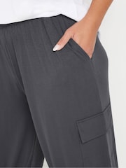 Gris - Yours Curve Cargo Harem Trousers - Imagen 4 de 5