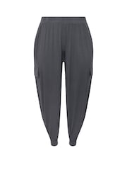 Gris - Yours Curve Cargo Harem Trousers - Imagen 5 de 5
