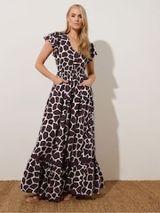 Пурпурный - Платье макси с пуговицами Long Tall Sally - Image 2 of 5