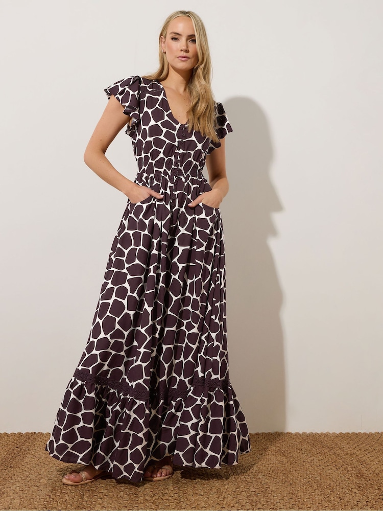 Morado - Long Tall Sally Button Maxi Dress - Imagen 2 de 5 Morado - Long Tall Sally Button Maxi Dress - Imagen 2 de 5