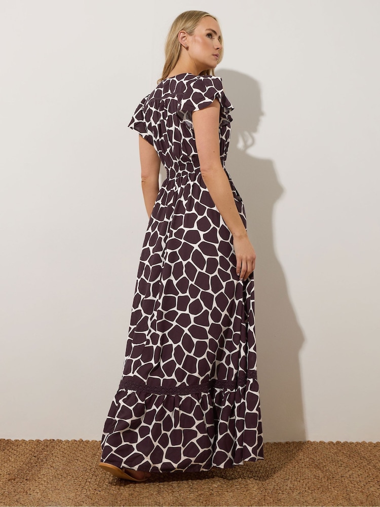Long Tall Sally Purple Button Maxi Dress - Image 3 of 5