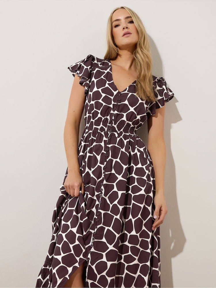 Long Tall Sally Purple Button Maxi Dress - Image 4 of 5