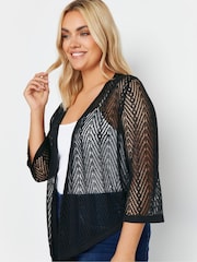 Yours Curve Chevron Pointelle Waterfall pletena jopa - Slika 4 iz 5
