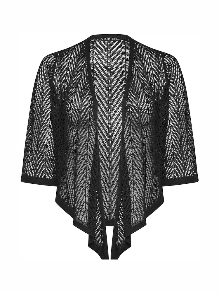 Yours Curve Chevron Pointelle Waterfall pletena jopa - Slika 5 iz 5
