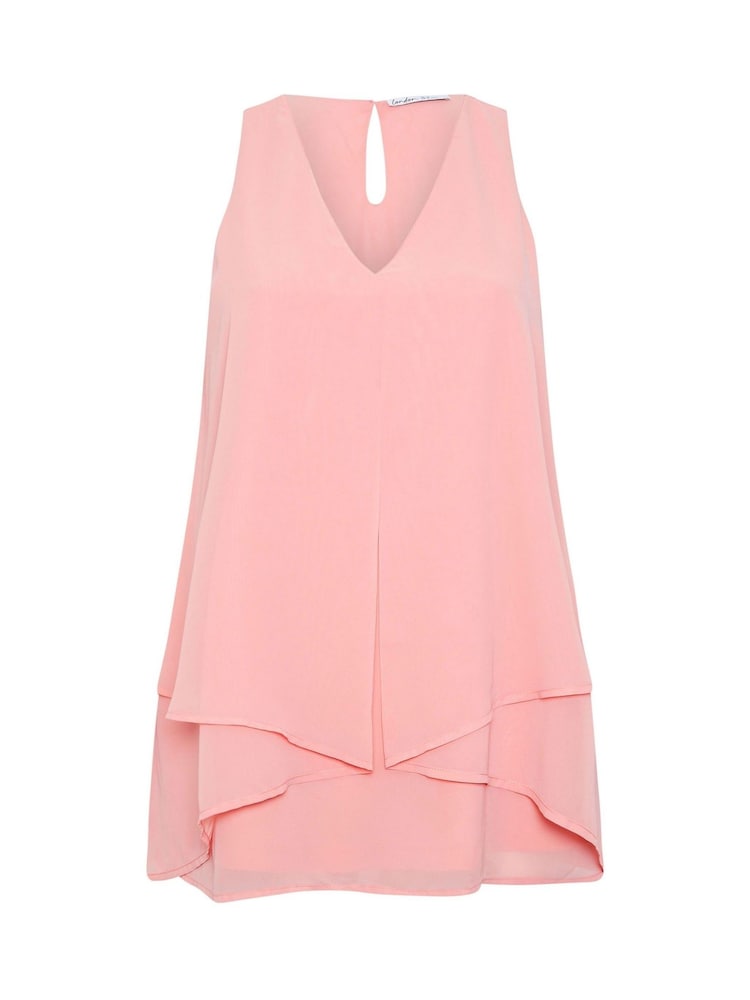 Розовый - Ярусный топ Yours Curve London - Изображение 5 из 5