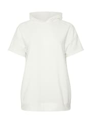 Yours Curve White 100% Cotton Short Sleeve Hoodie - Image 5 of 5