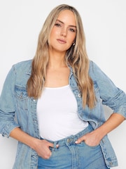Long Tall Sally Blue 100% Cotton Denim Jacket - Image 2 of 3