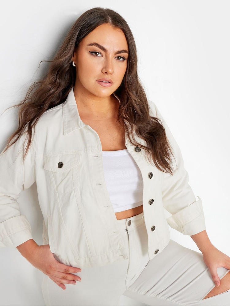 Yours Curve Classic 100% Cotton Denim Jacket - Bild 1 von 4 Yours Curve Classic 100% Cotton Denim Jacket - Bild 1 von 4