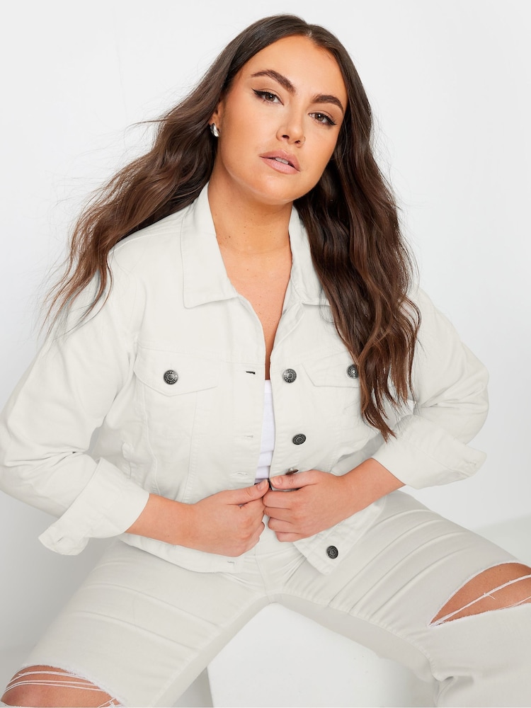 Yours Curve Classic 100% Cotton Denim Jacket - Bild 2 von 4 Yours Curve Classic 100% Cotton Denim Jacket - Bild 2 von 4