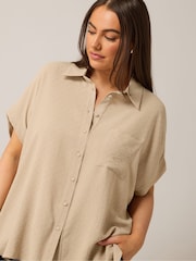 Yours Curve Natural Grown On Sleeve Blouse - Image 4 of 5