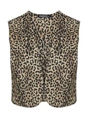 Yours Curve Brown Limited Woven 100% Cotton Jacket - Image 6 of 6