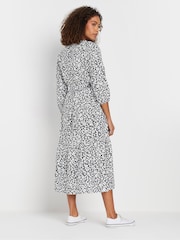 M&Co Blue Tiered Midi Dress - Image 3 of 5
