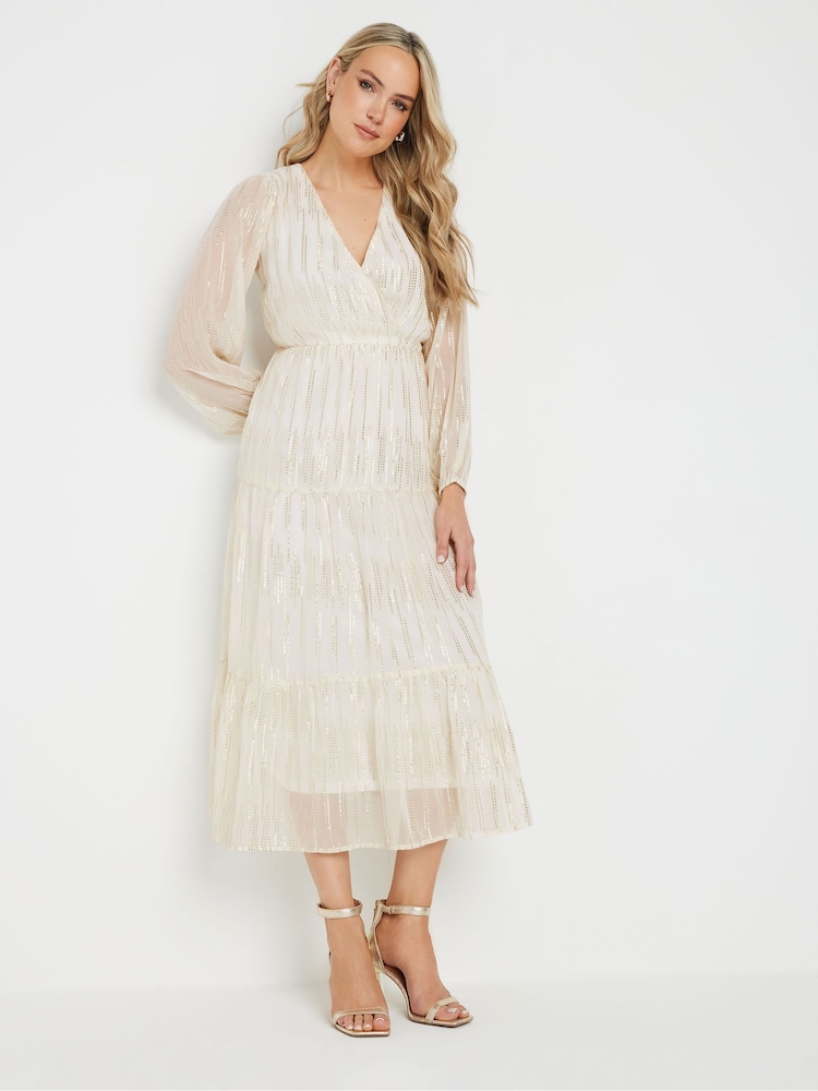 Жаккардовые платья мидакси Long Tall Sally Металлик - Image 1 of 5
