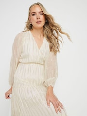 Жаккардовые платья мидакси Long Tall Sally Металлик - Image 4 of 5