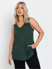 Yours Curve Green Smiling Yarn Vest - Image 1 of 5